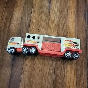 Buddy L Stables Tin Mack Truck & Hauler 1980 Made In Japan